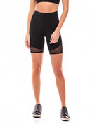 Mesh Detail Shorts - Black - Activewear Brazil