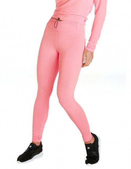 Coral F/L Tights with Back Pocket & Gathered Waist - Activewear Brazil