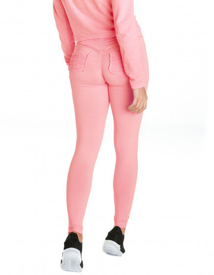 Coral F/L Tights with Back Pocket & Gathered Waist - Activewear Brazil