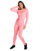 Coral F/L Tights with Back Pocket & Gathered Waist - Activewear Brazil