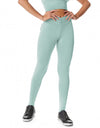 Mint F/L Tights with Back Pocket & Gathered Waist