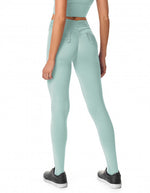 Mint F/L Tights with Back Pocket & Gathered Waist