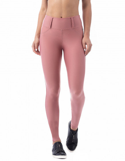 New Zealand Compression F/L Tights - Blush - Activewear Brazil