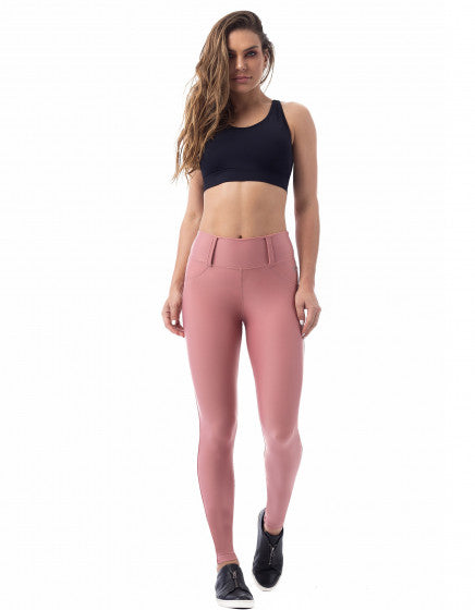New Zealand Compression F/L Tights - Blush - Activewear Brazil
