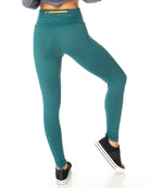 Buttery Soft Eco Compress F/L Tights - Emerald - Activewear Brazil