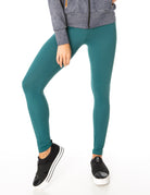 Buttery Soft Eco Compress F/L Tights - Emerald - Activewear Brazil